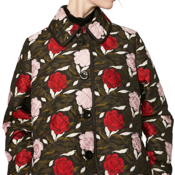 Kate Spade Rose Brocade Floral Coat 🩷❤️ - Picture 3 of 9